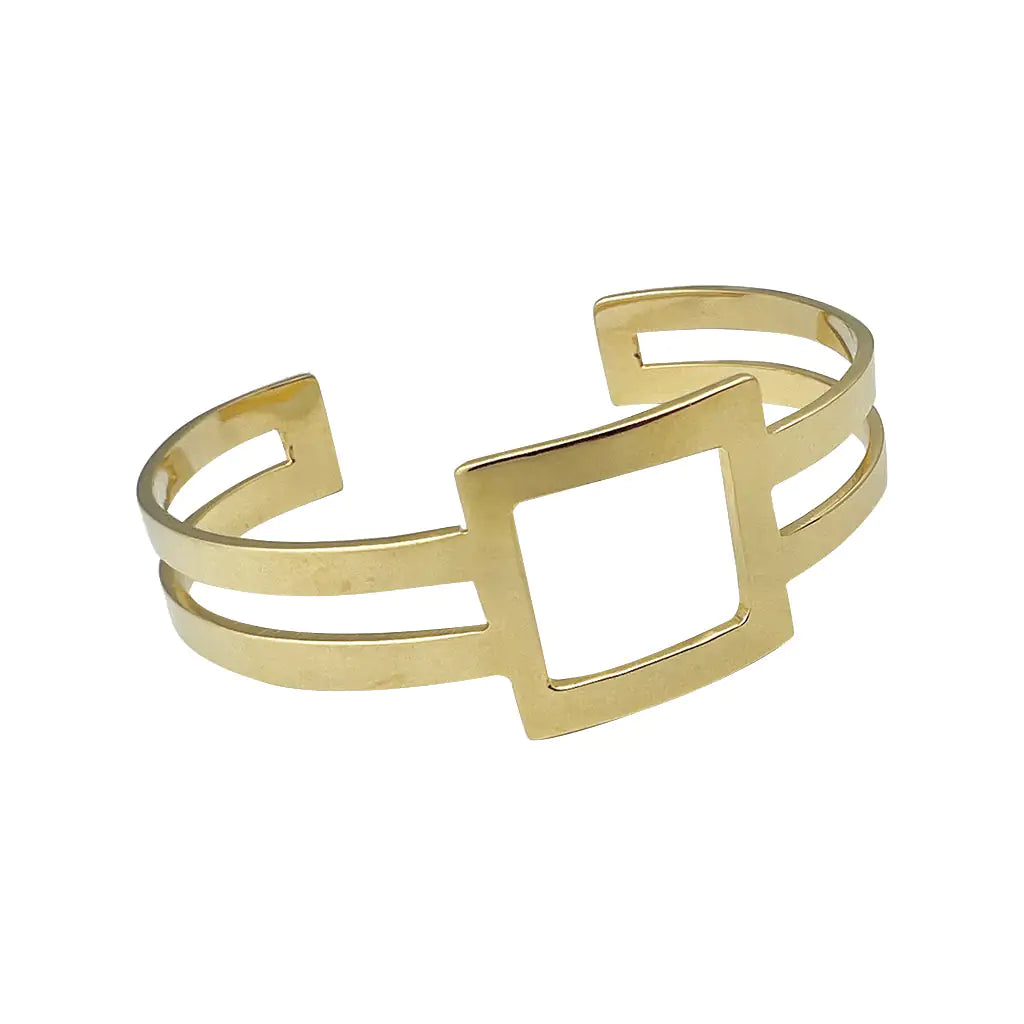 Geo Stripe Bombshell Cuff Bracelet