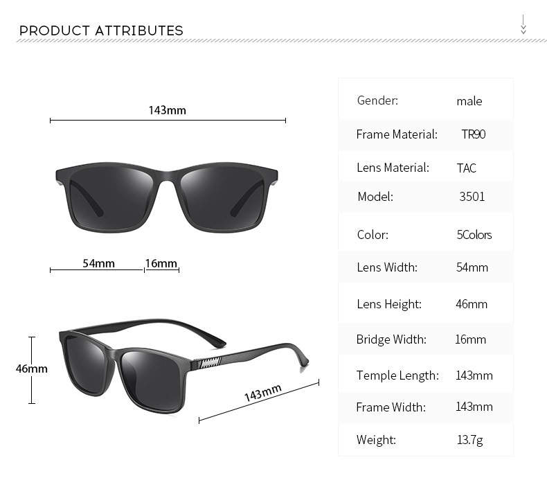 High-Contrast Polarized Performance Sunglasses