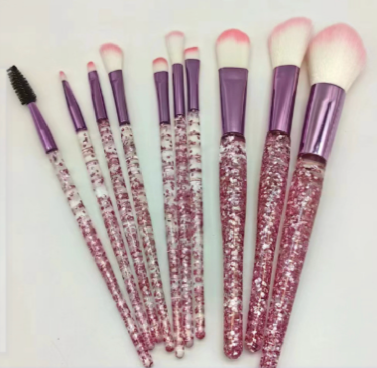 Shimmer Handle Brush Edit · 10 Piece