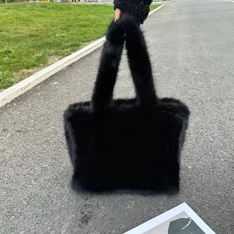 The Soft Luxe Faux Fur Tote