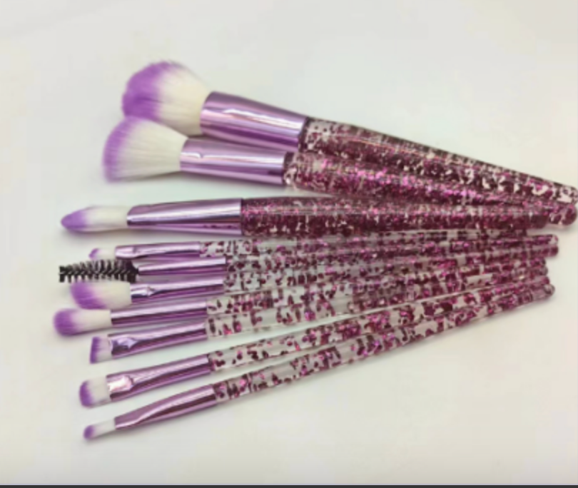 Shimmer Handle Brush Edit · 10 Piece
