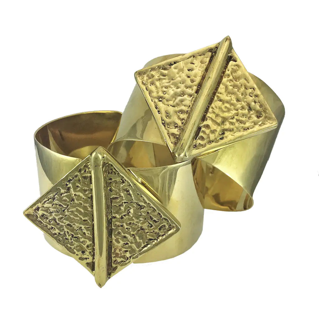 Hammered Bombshell Cuff Bracelet