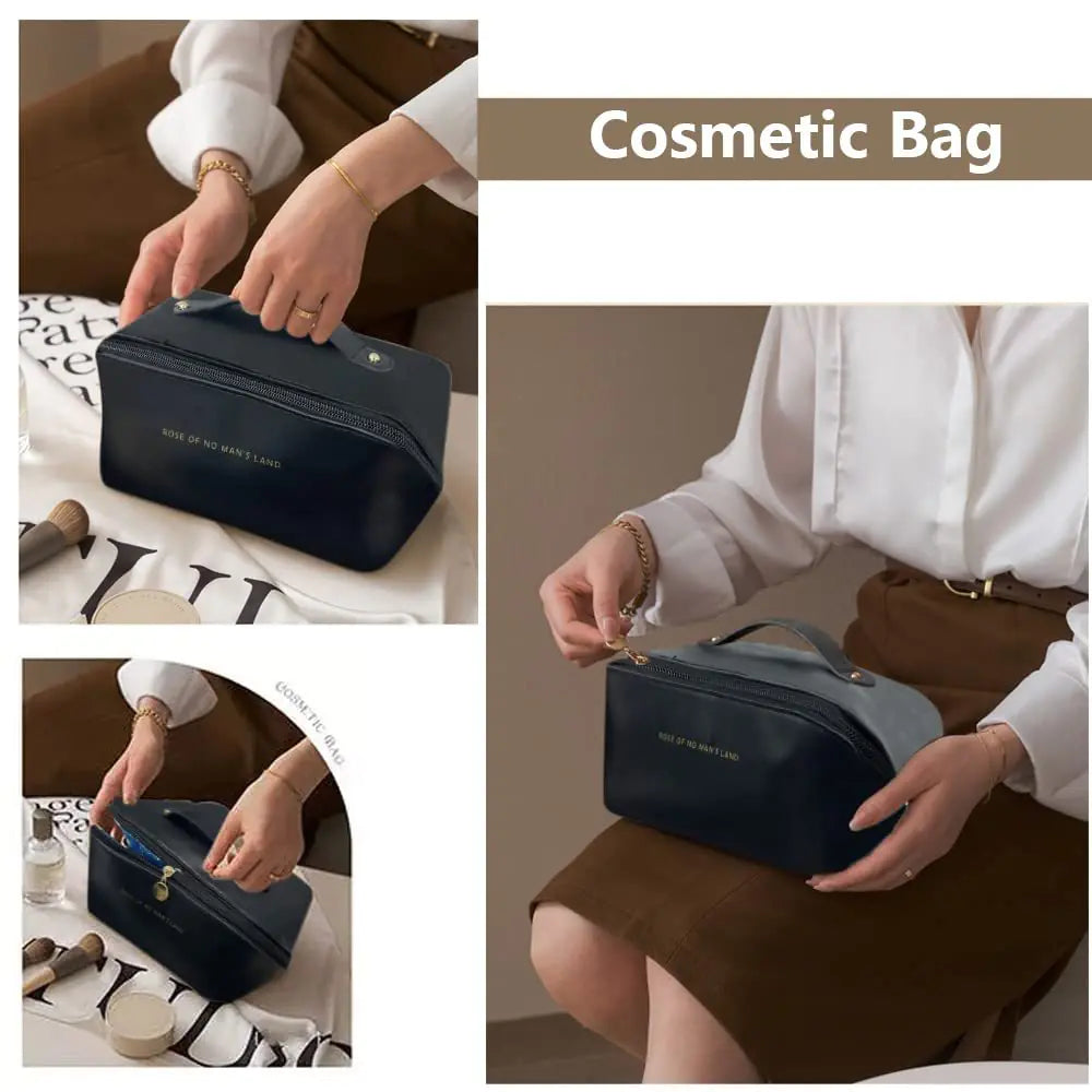 Double-Layer Travel Cosmetic Bag