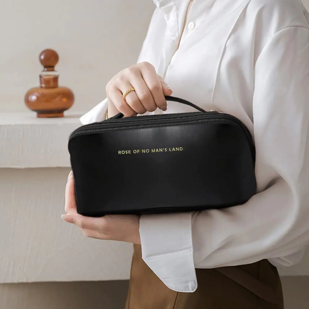 Double-Layer Travel Cosmetic Bag