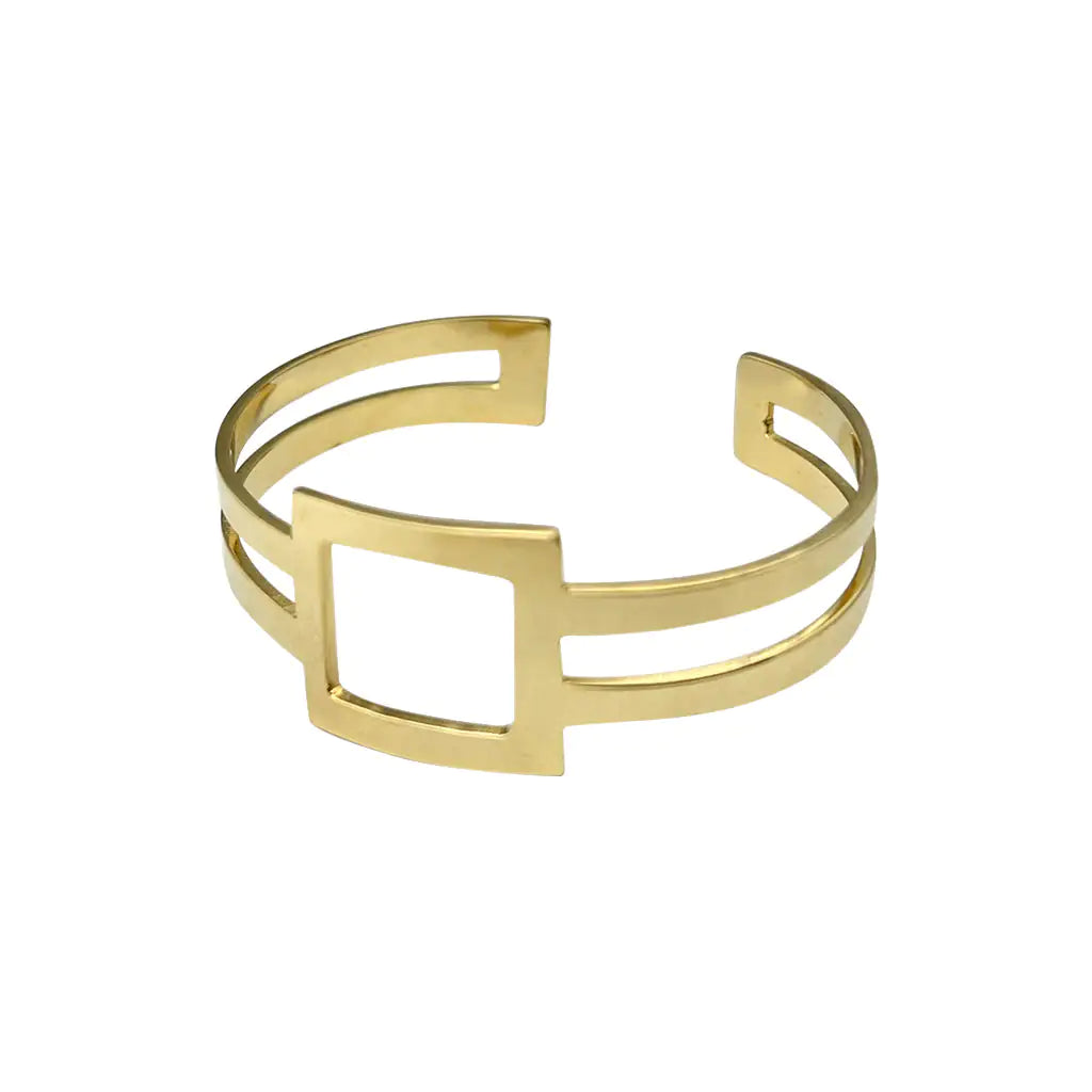Geo Stripe Bombshell Cuff Bracelet