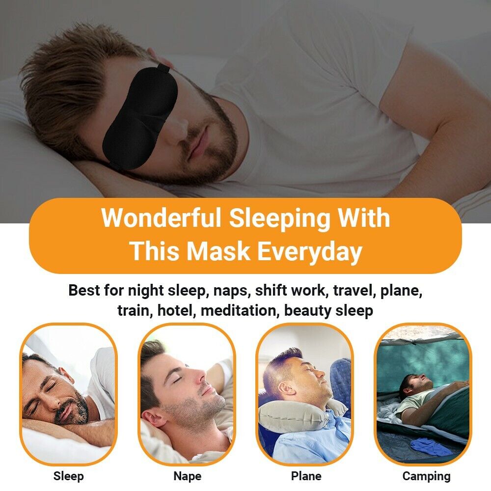 Full Blackout Contour Sleep Mask – 2 Pack