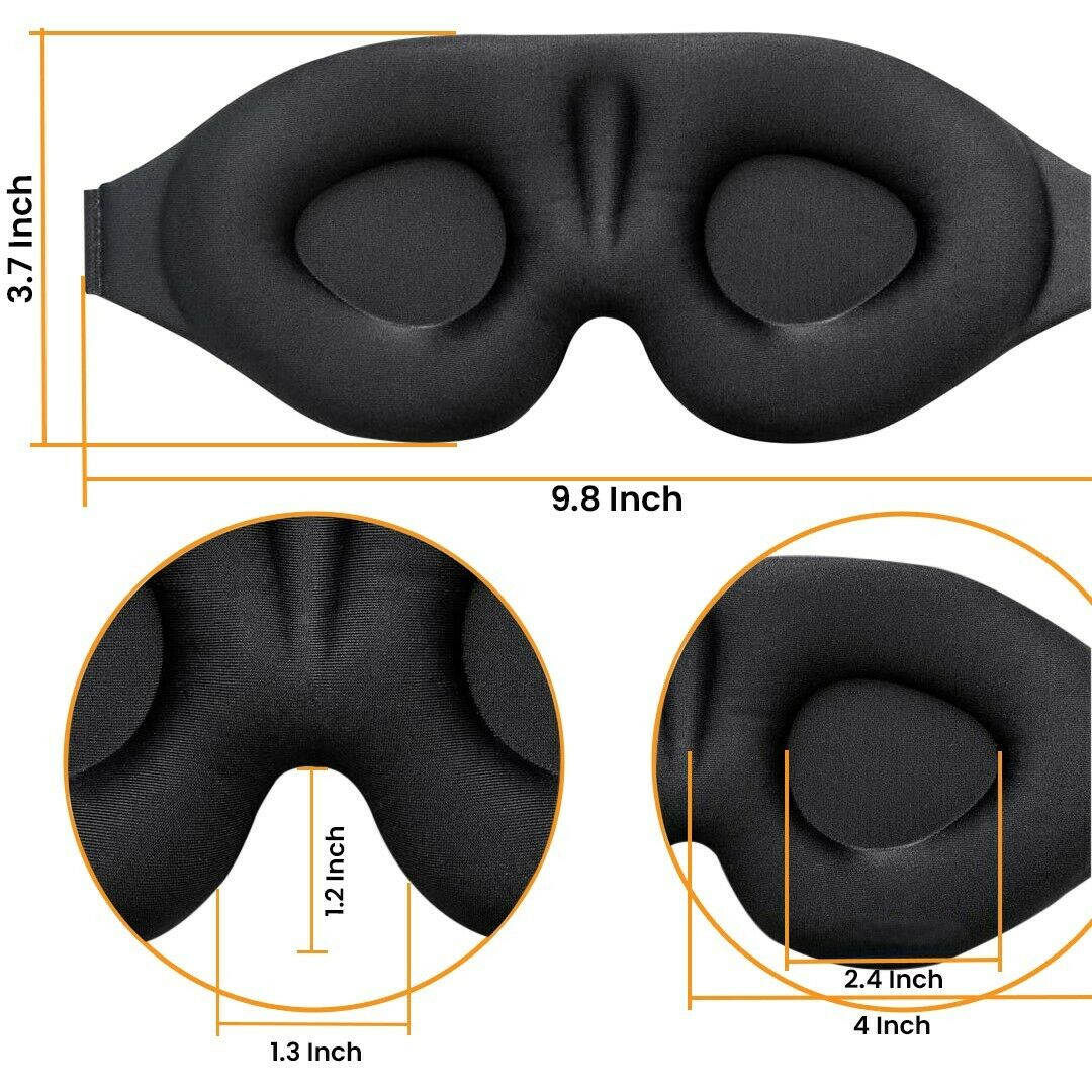 Full Blackout Contour Sleep Mask – 2 Pack