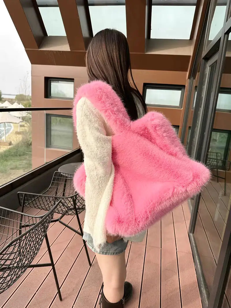 The Soft Luxe Faux Fur Tote