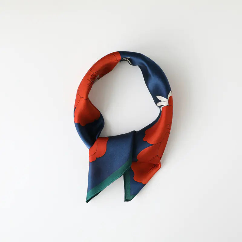 The Silk Floral Scarf
