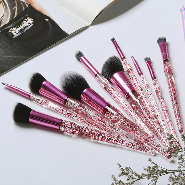 Shimmer Handle Brush Edit · 10 Piece