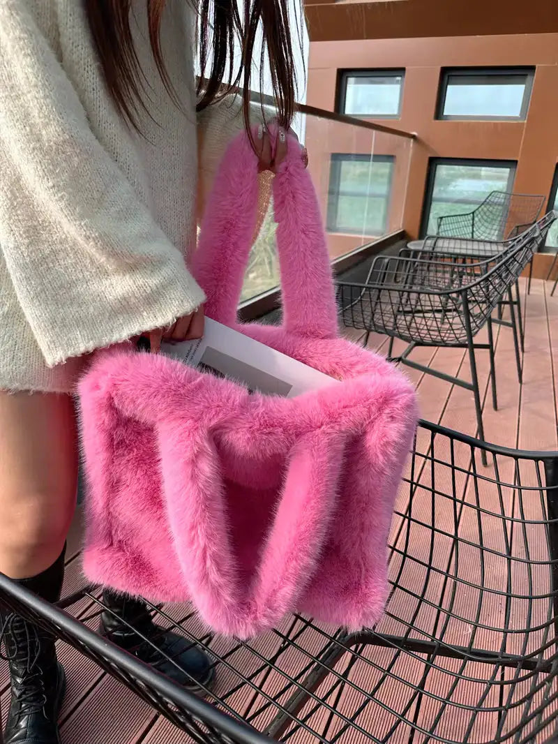 The Soft Luxe Faux Fur Tote