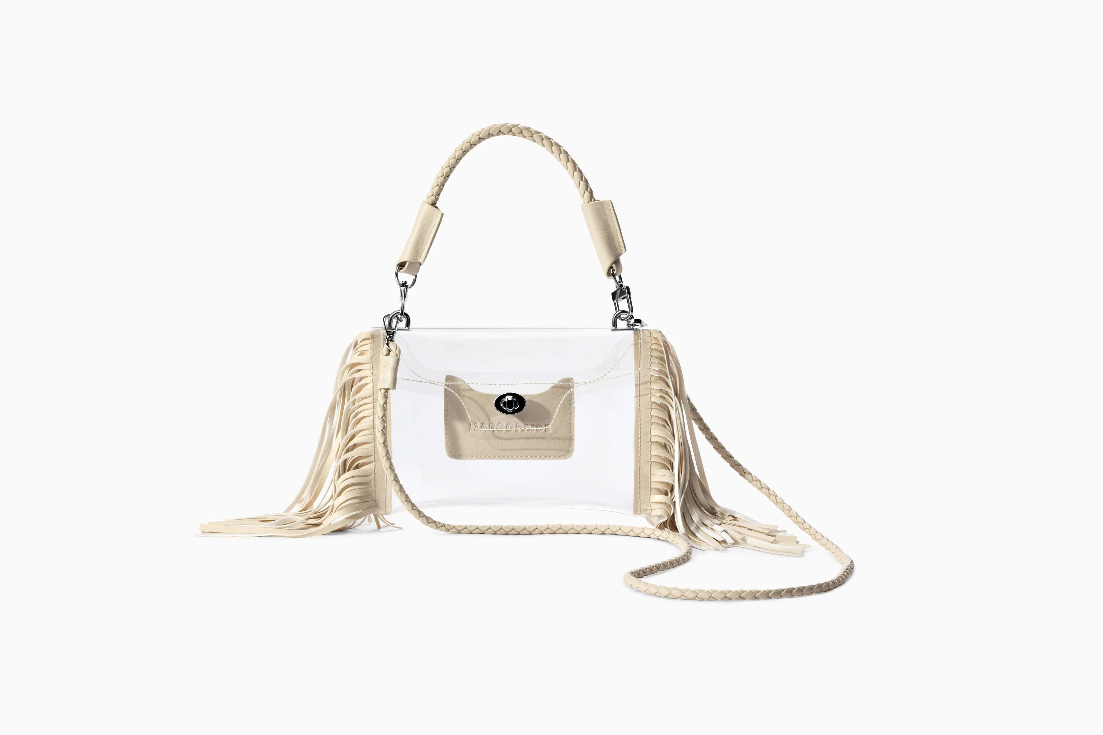 Transparent Fringe Crossbody Bag