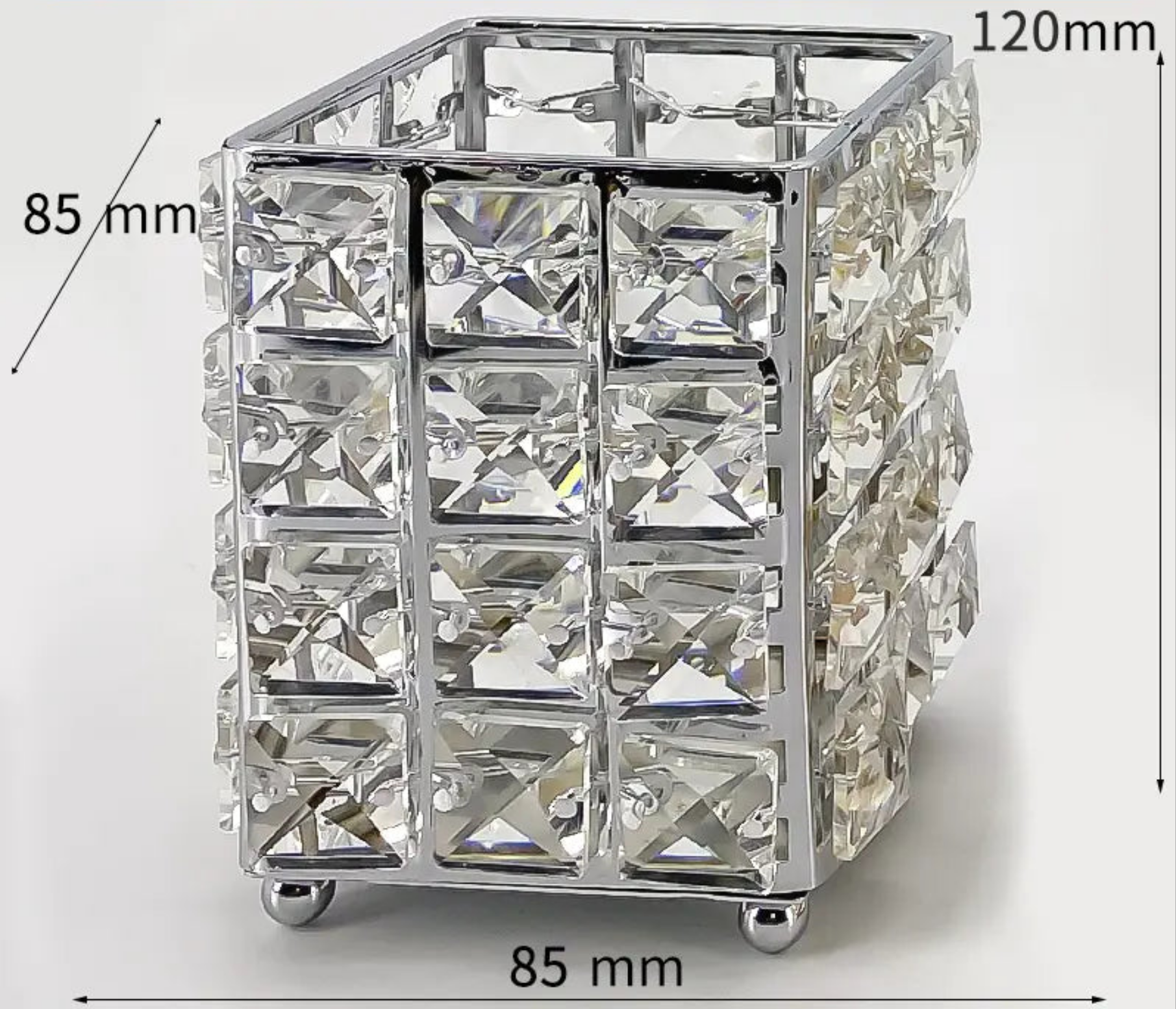 Crystal Makeup Brush Holder and Organizer