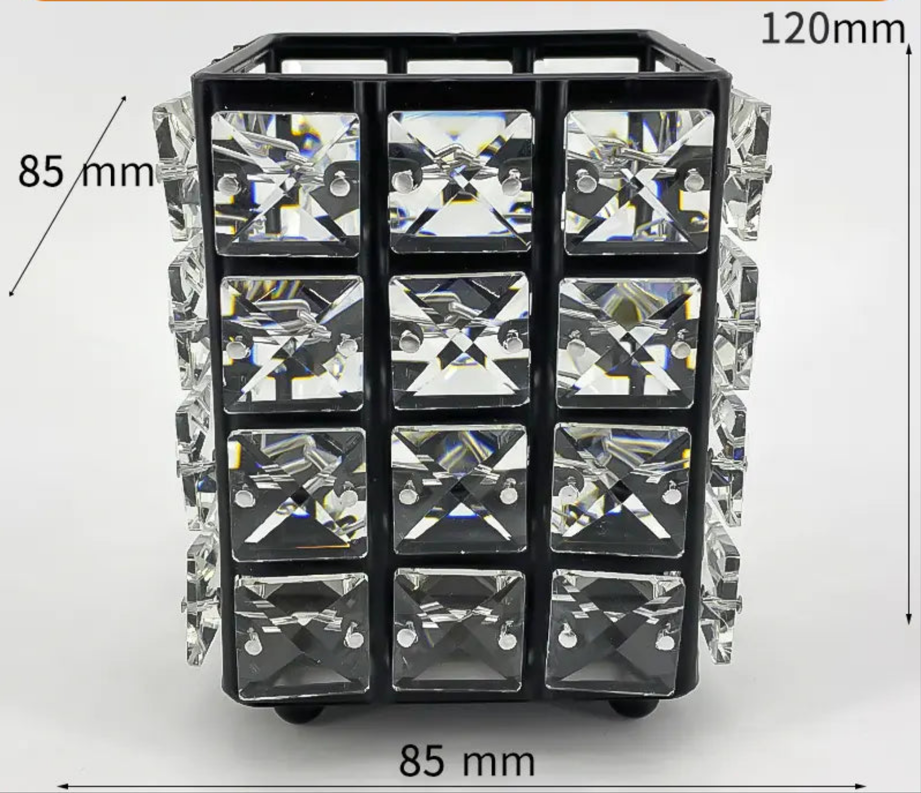 Crystal Makeup Brush Holder and Organizer