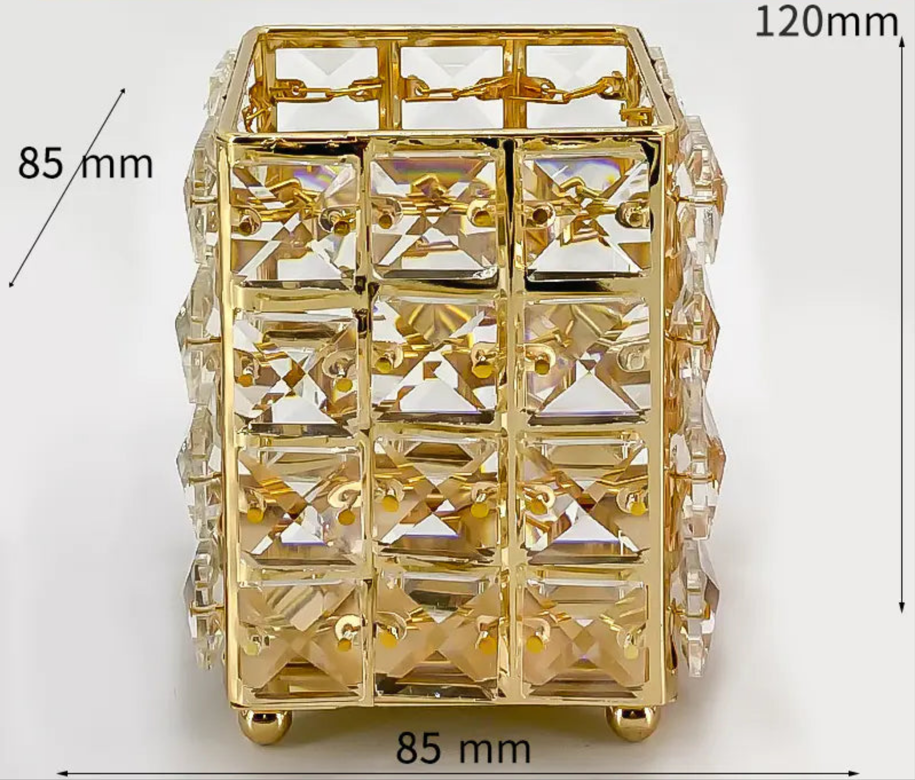 Crystal Makeup Brush Holder and Organizer