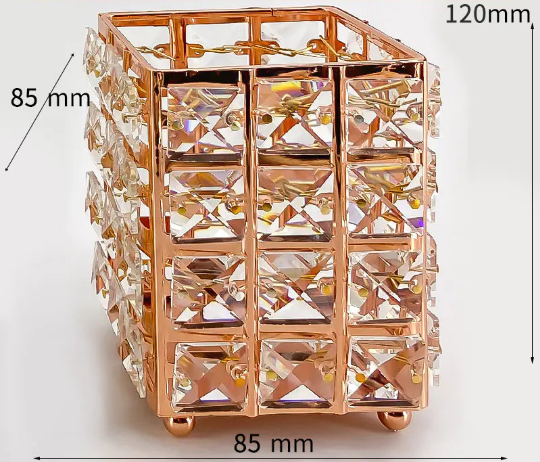 Crystal Makeup Brush Holder and Organizer