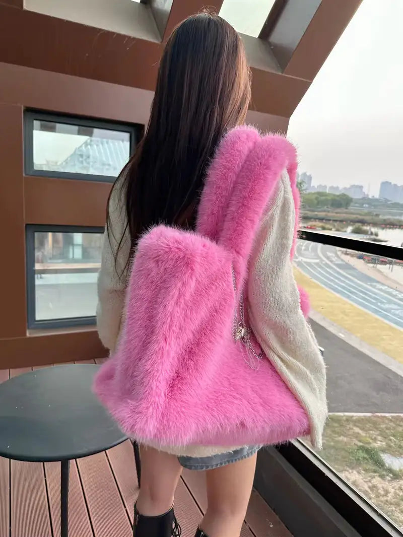 The Soft Luxe Faux Fur Tote