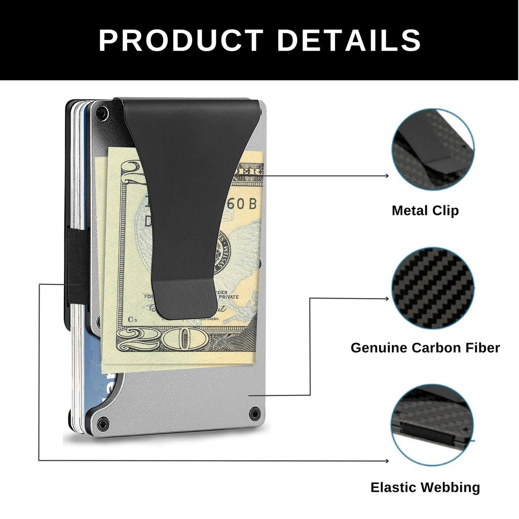 Carbon Fiber RFID-Blocking Slim Wallet