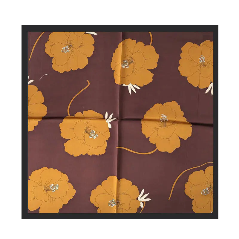 The Silk Floral Scarf