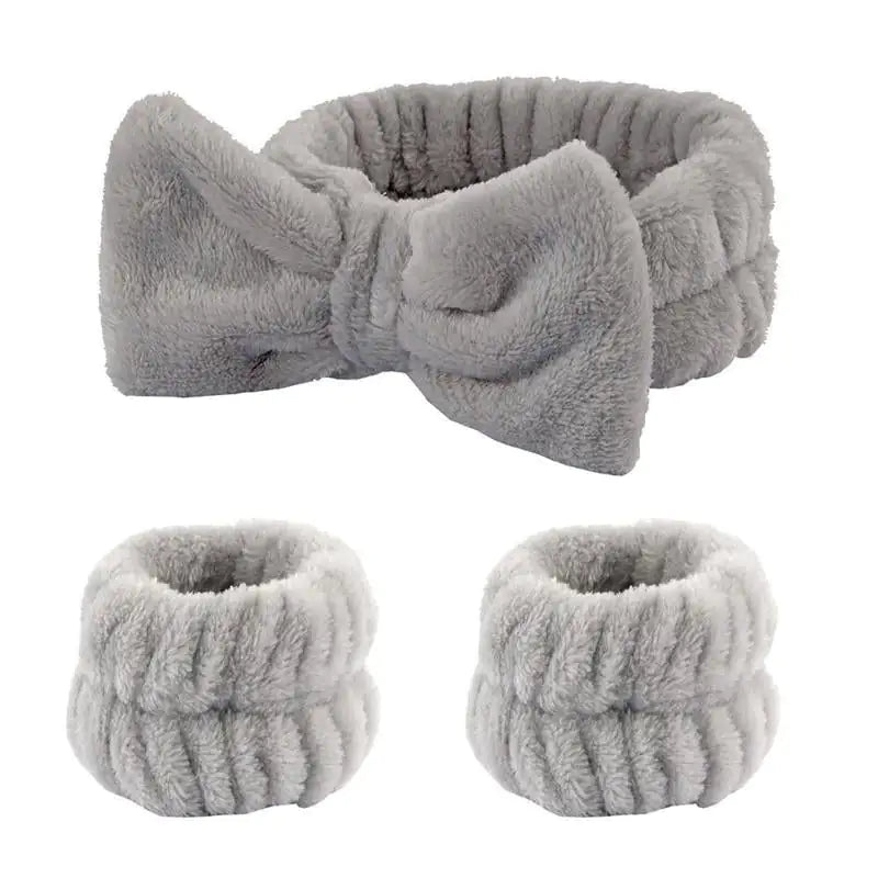 No-Drip Spa Headband & Wristbands Set