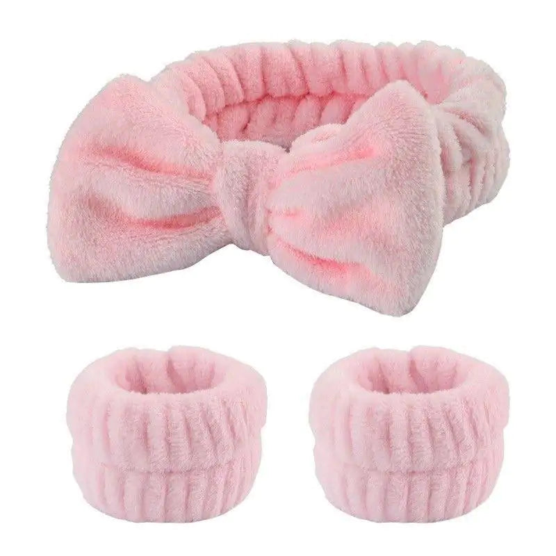No-Drip Spa Headband & Wristbands Set