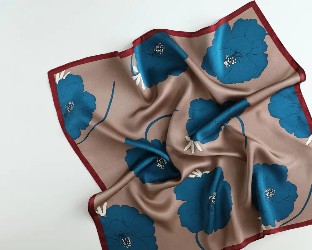 The Silk Floral Scarf