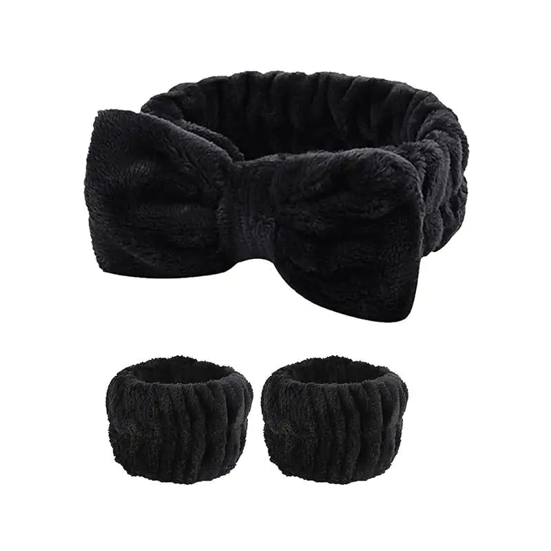 No-Drip Spa Headband & Wristbands Set