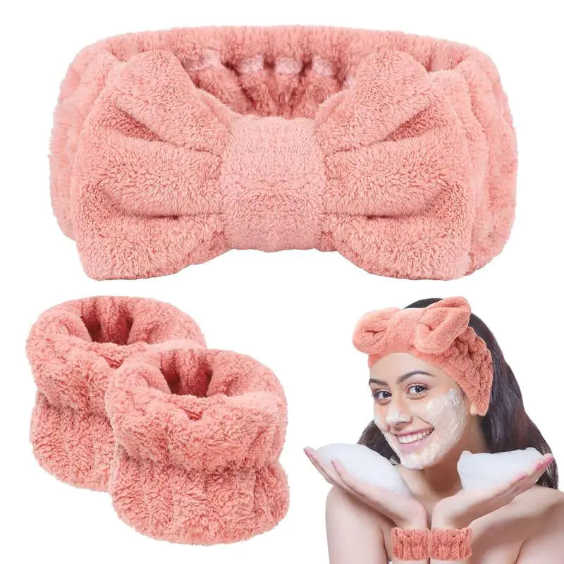 No-Drip Spa Headband & Wristbands Set