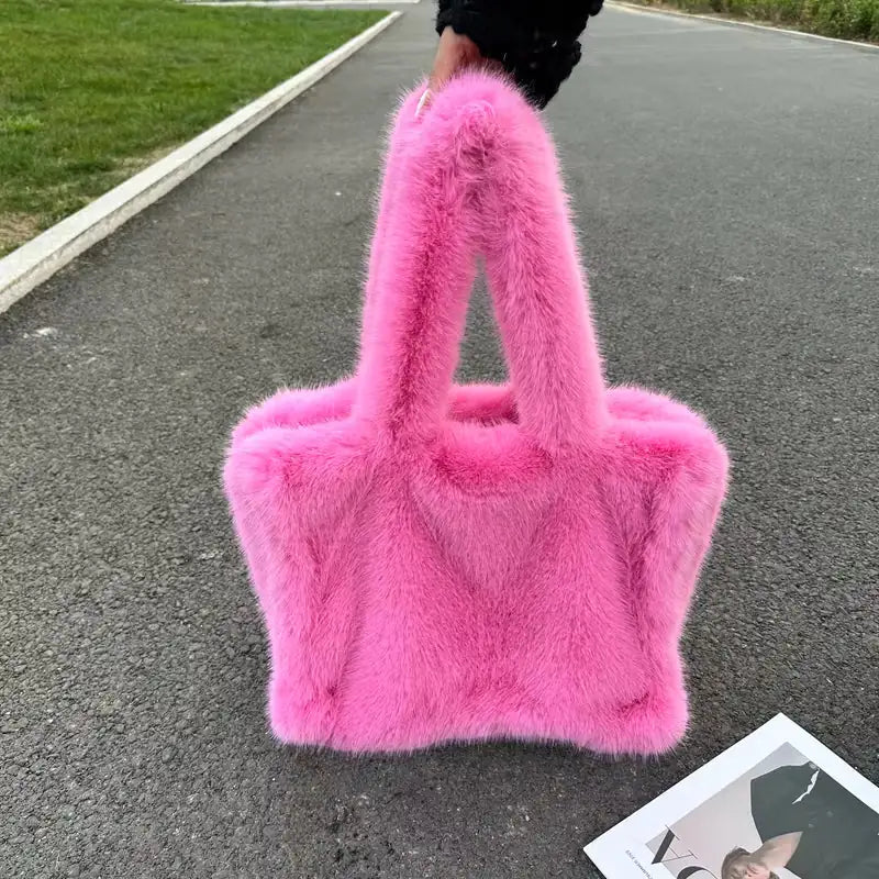 The Soft Luxe Faux Fur Tote