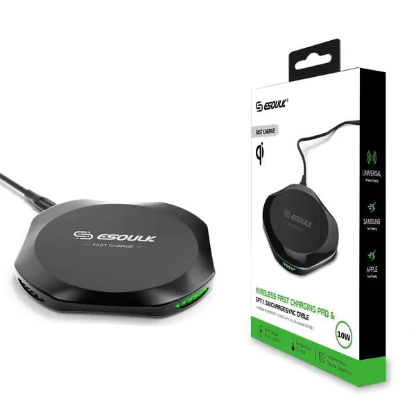 Qi-Certified 10W Wireless Charging Pad