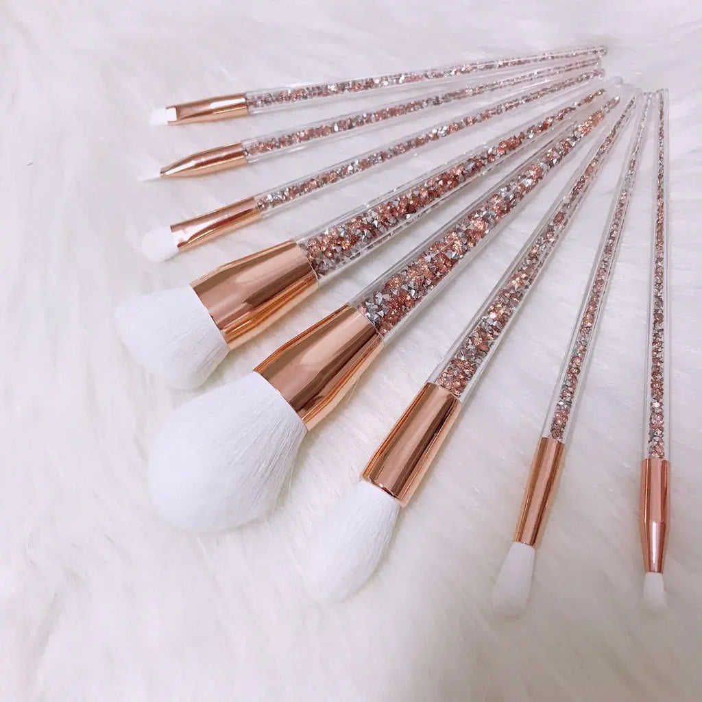 8-Piece Makeup Brush Set - Beauty Tools