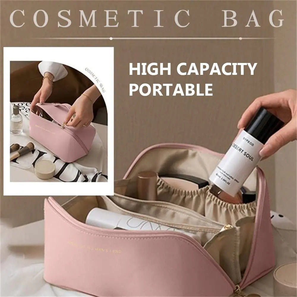 Double-Layer Travel Cosmetic Bag