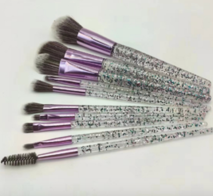 Shimmer Handle Brush Edit · 10 Piece