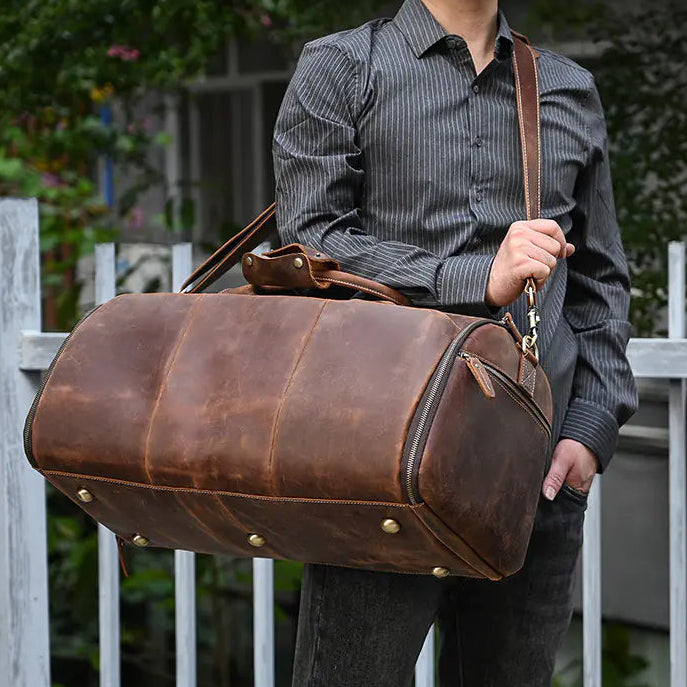 The Atlas Leather Duffle