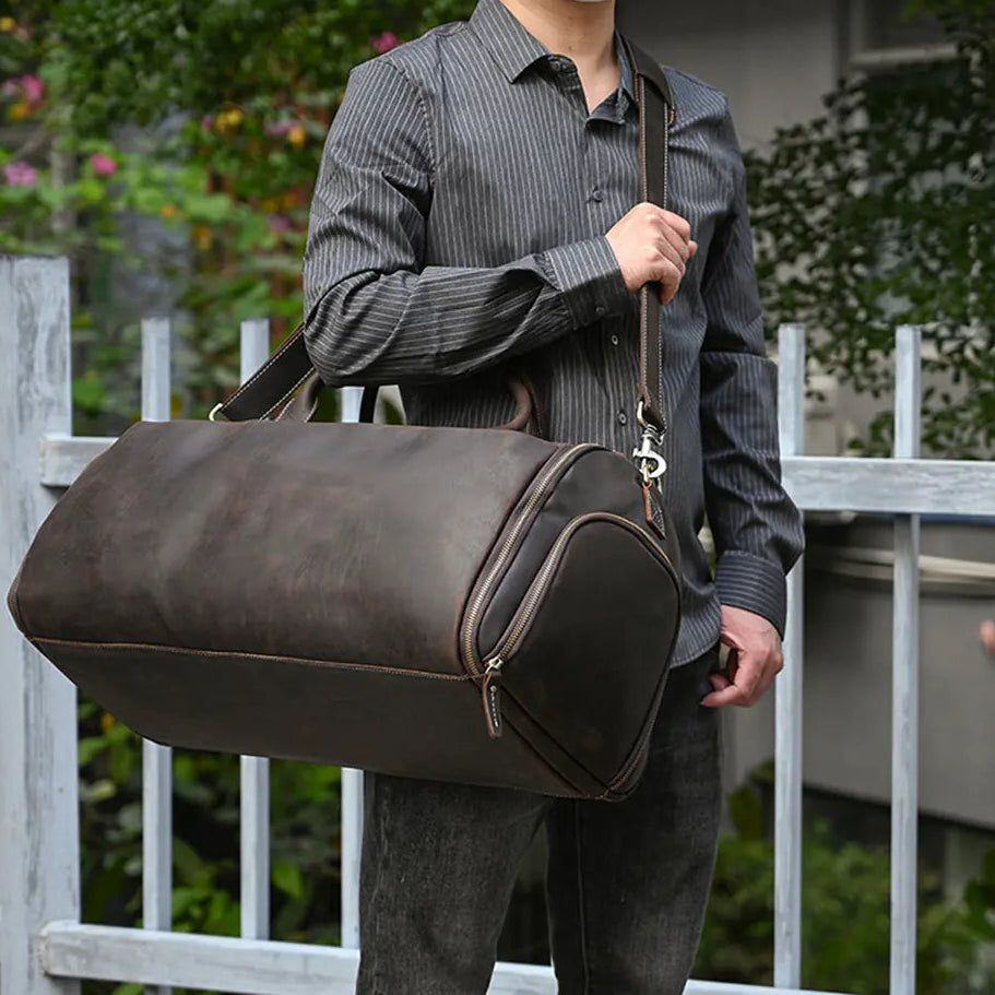 The Atlas Leather Duffle