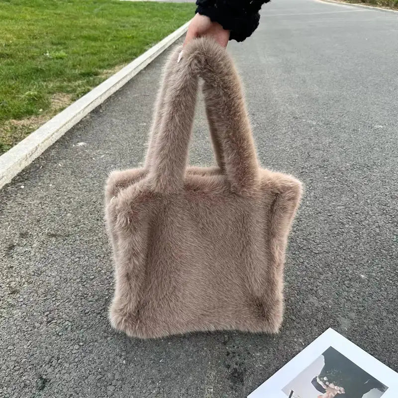 The Soft Luxe Faux Fur Tote