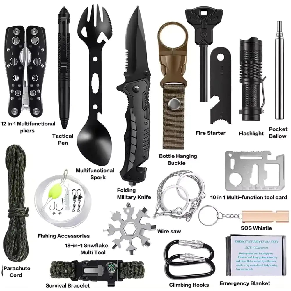 31-Piece Compact Emergency Survival Kit