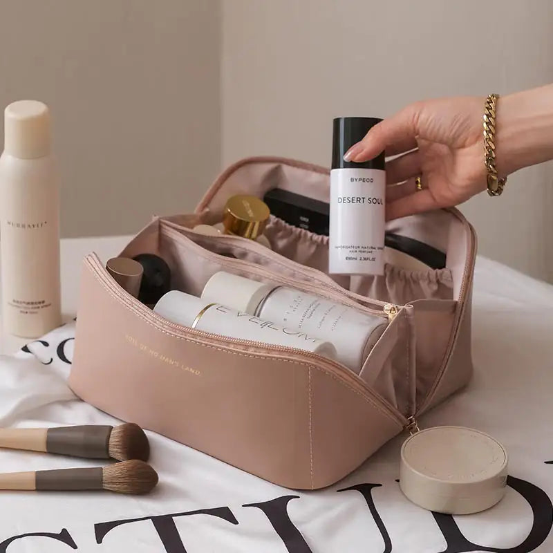 Double-Layer Travel Cosmetic Bag