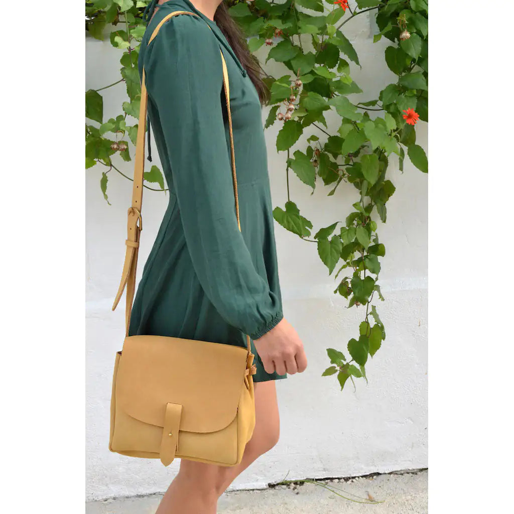Artisan Nubuck Leather Shoulder Bag