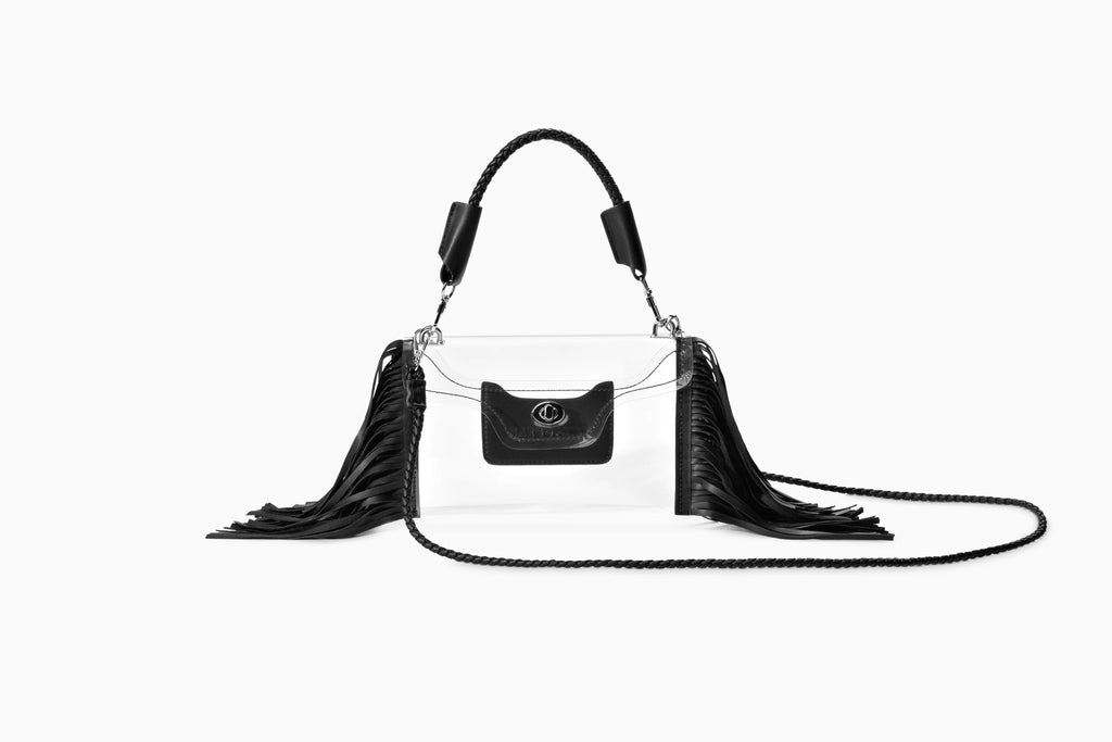 Transparent Fringe Crossbody Bag