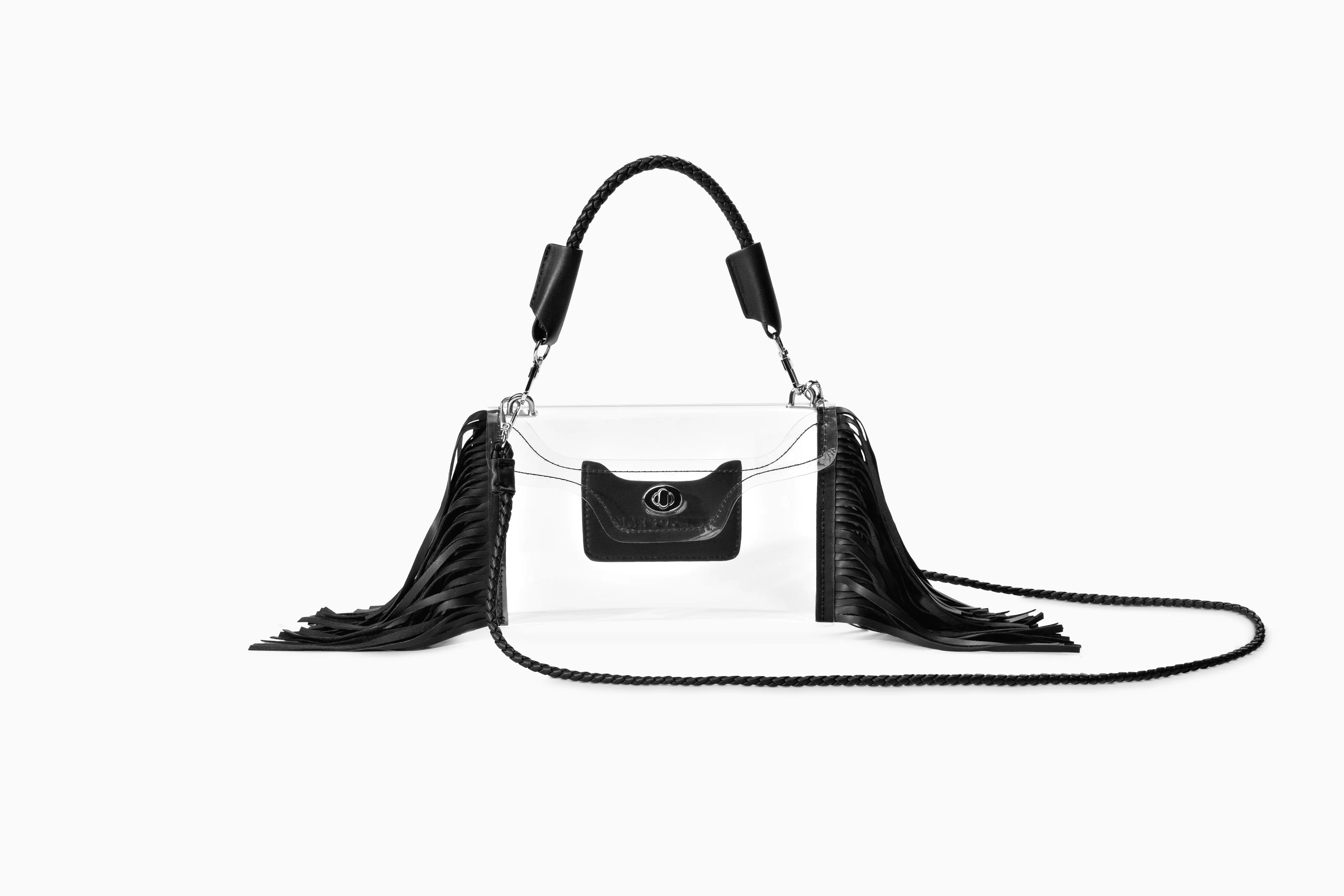 Transparent Fringe Crossbody Bag