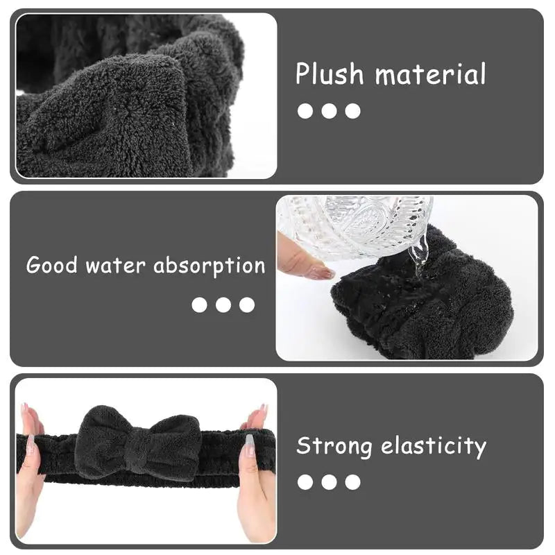 No-Drip Spa Headband & Wristbands Set