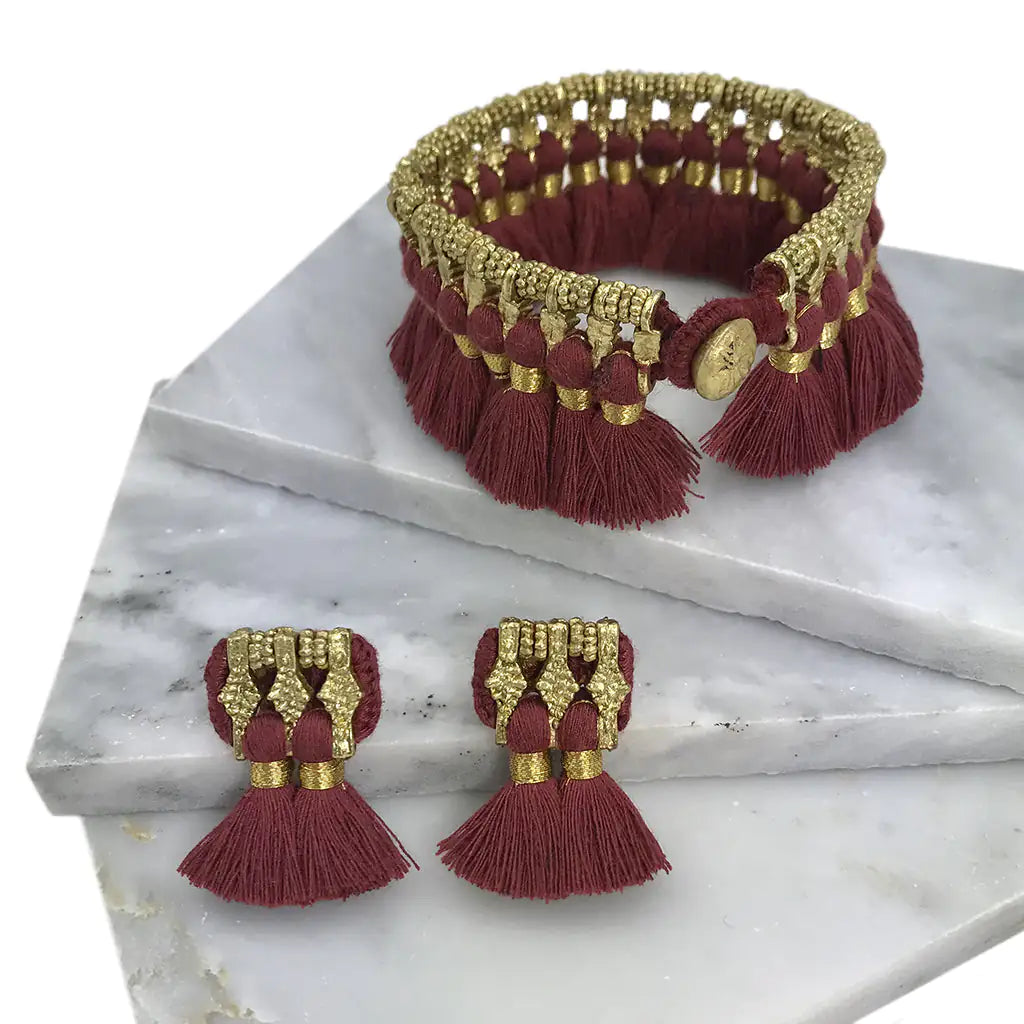 Bohemian Tassel Temple Bracelet