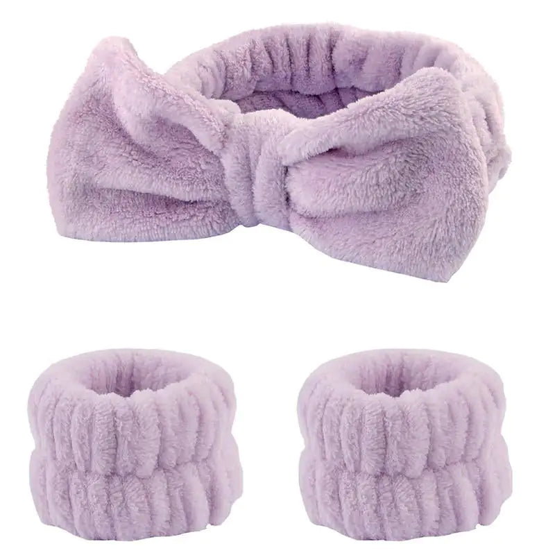 No-Drip Spa Headband & Wristbands Set