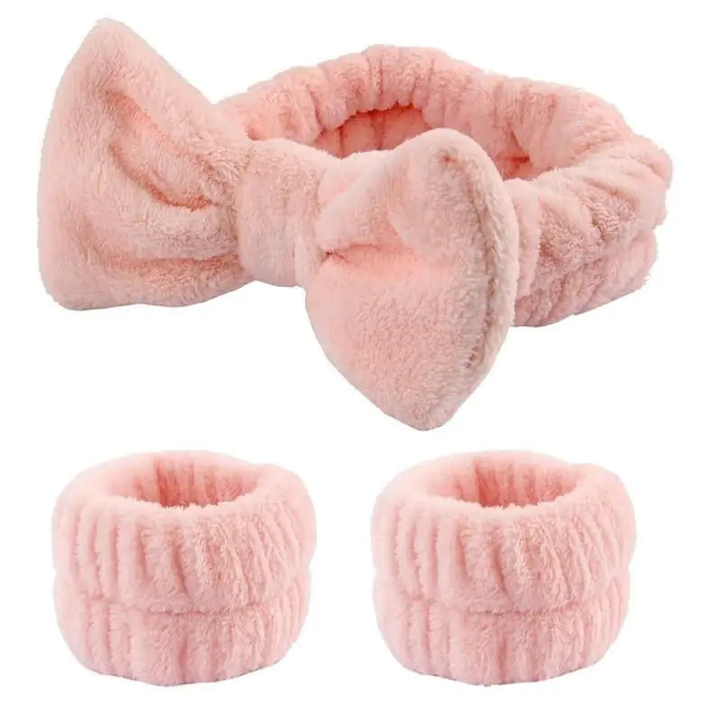 No-Drip Spa Headband & Wristbands Set