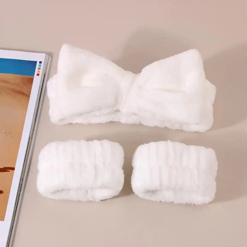 No-Drip Spa Headband & Wristbands Set