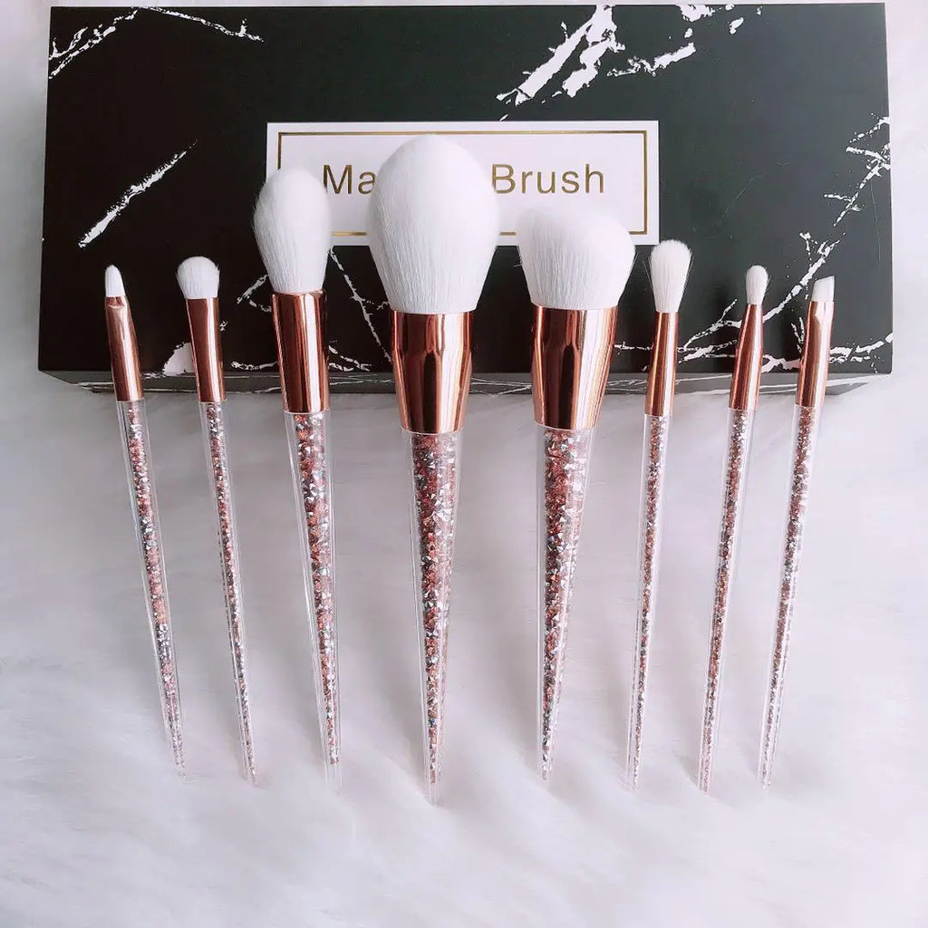 8-Piece Makeup Brush Set - Beauty Tools