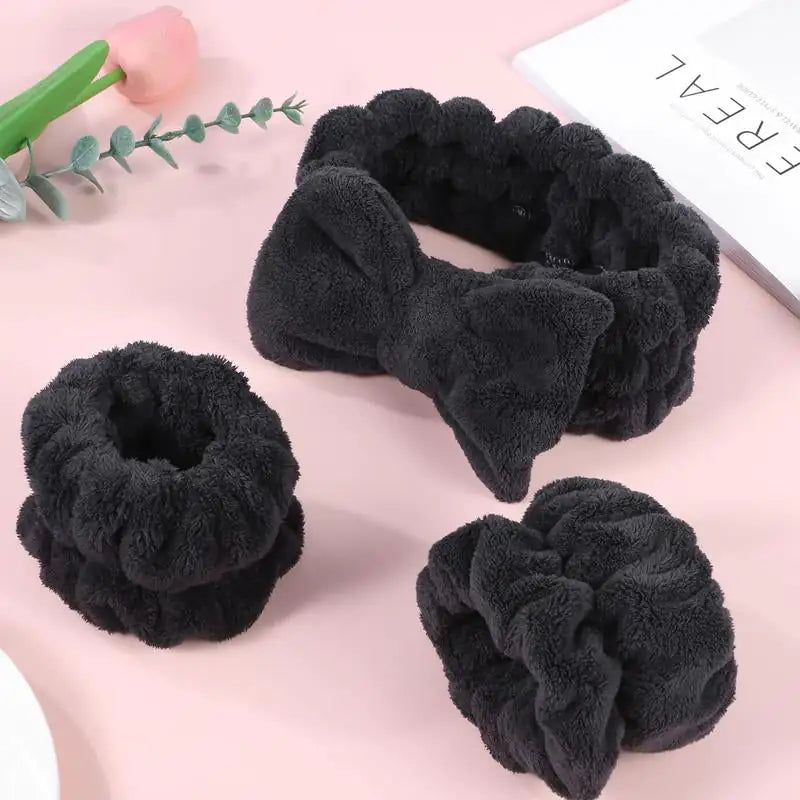 No-Drip Spa Headband & Wristbands Set
