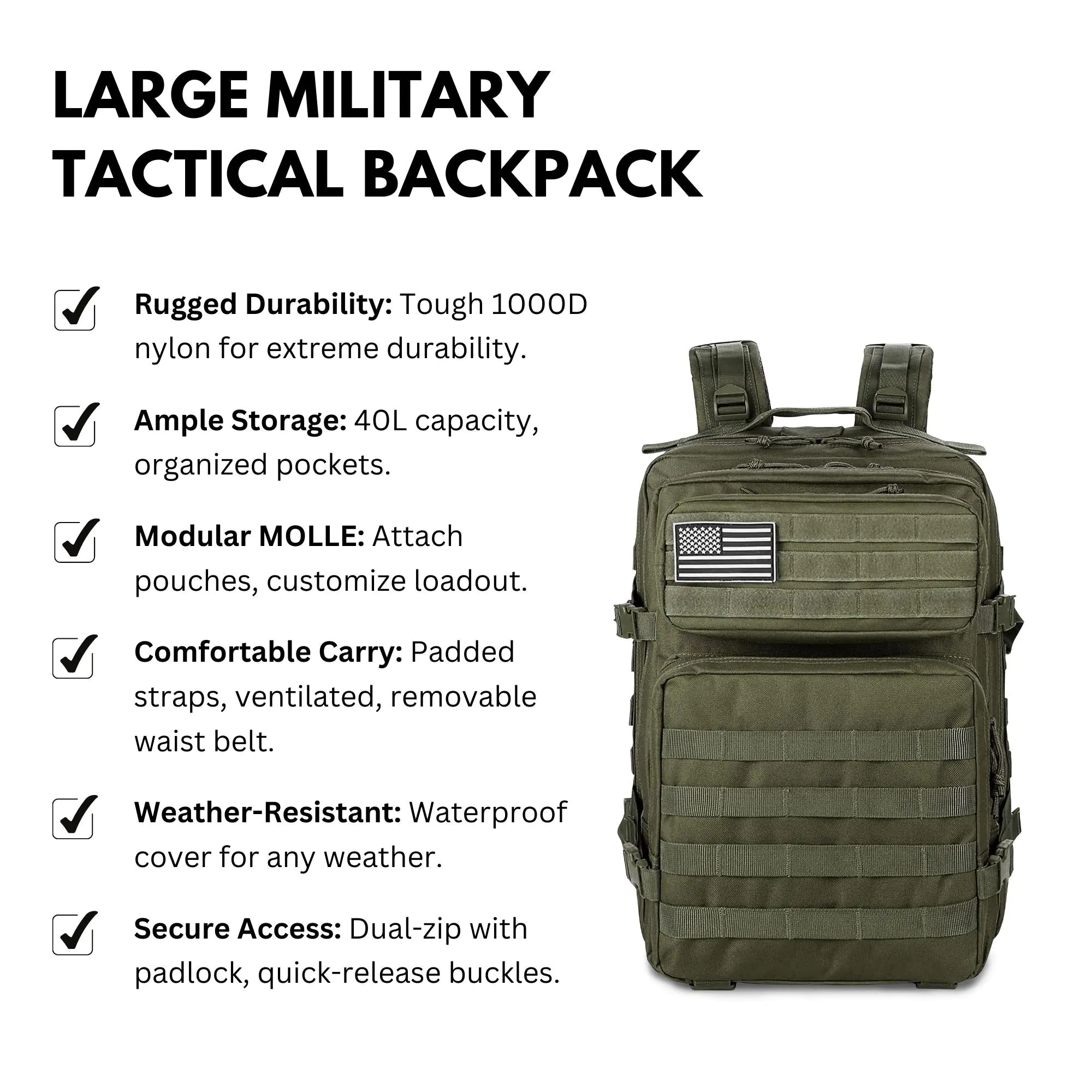 Large Modular Field Backpack