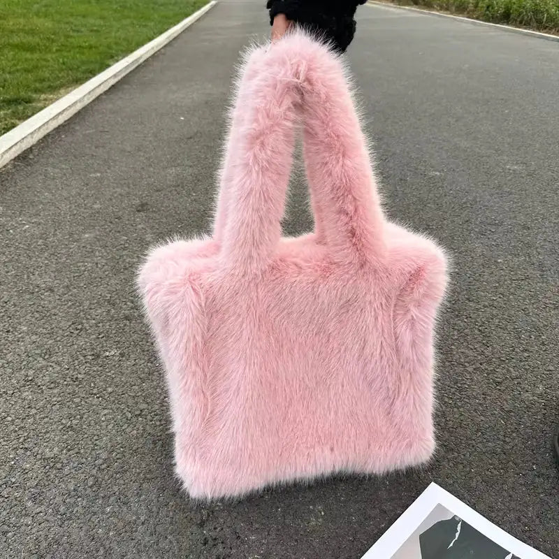 The Soft Luxe Faux Fur Tote
